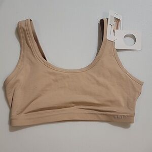 NWT Jockey Organic Cotton Mix Bra Large MSRP 28$ Unlined Wirefree Light Support
